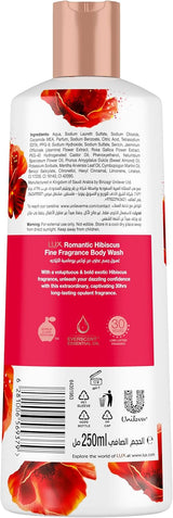 LUX Opulent Fragrance Body Wash, Romantic Hibiscus, 250ml