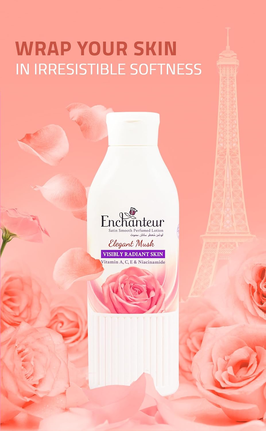 Enchanteur Satin Smooth Elegant Musk Lotion - 250ml
