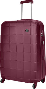 Senator A207 20-Inch Lightweight ABS Hard Shell Check-In Luggage with 4 Spinner Wheels – Burgundy