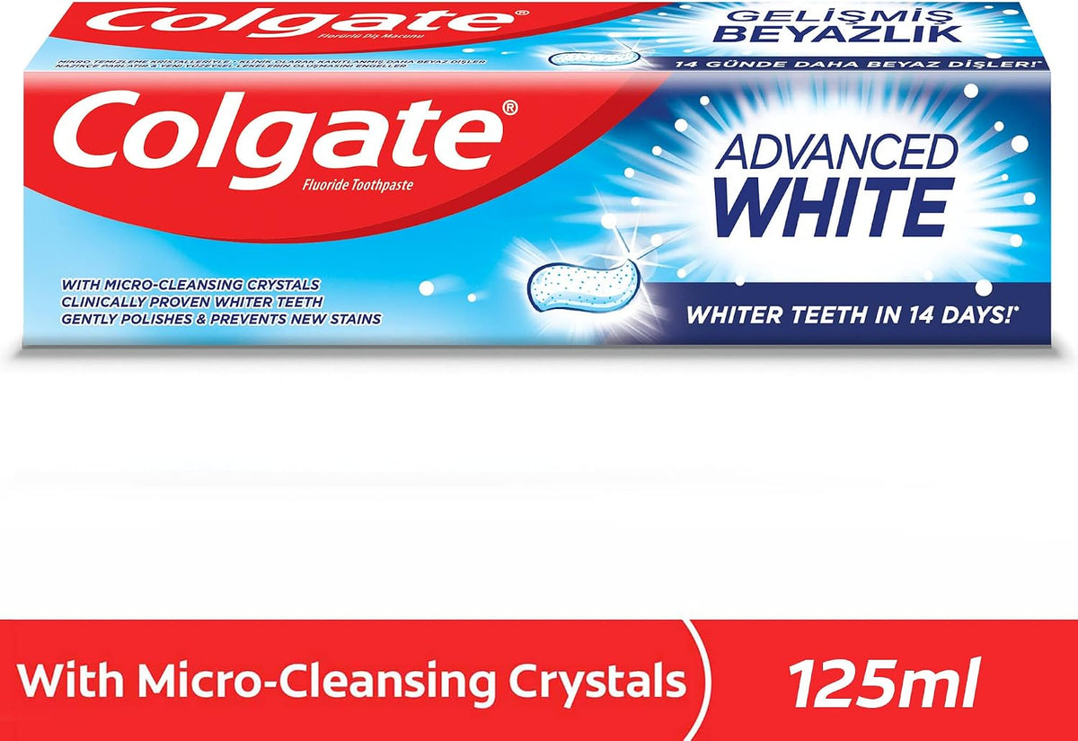 Colgate Advanced White Fluoride Toothpaste, 125 ml