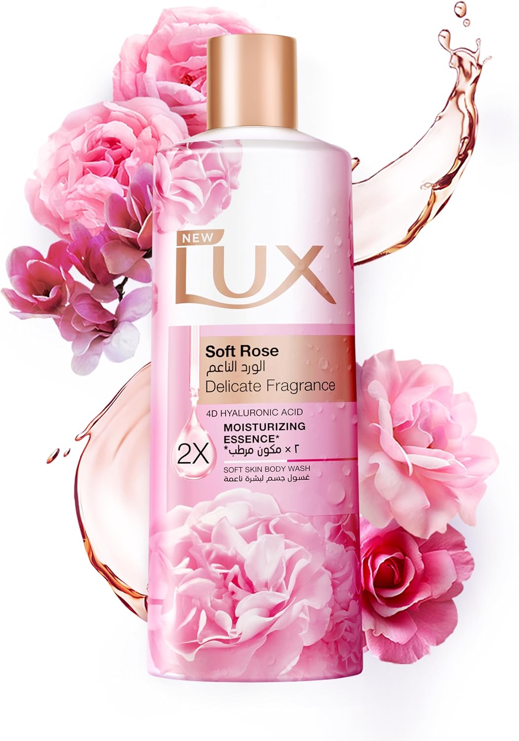 LUX Delicate Fragrance Body Wash, Soft Rose, 250ml