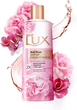 LUX Delicate Fragrance Body Wash, Soft Rose, 250ml