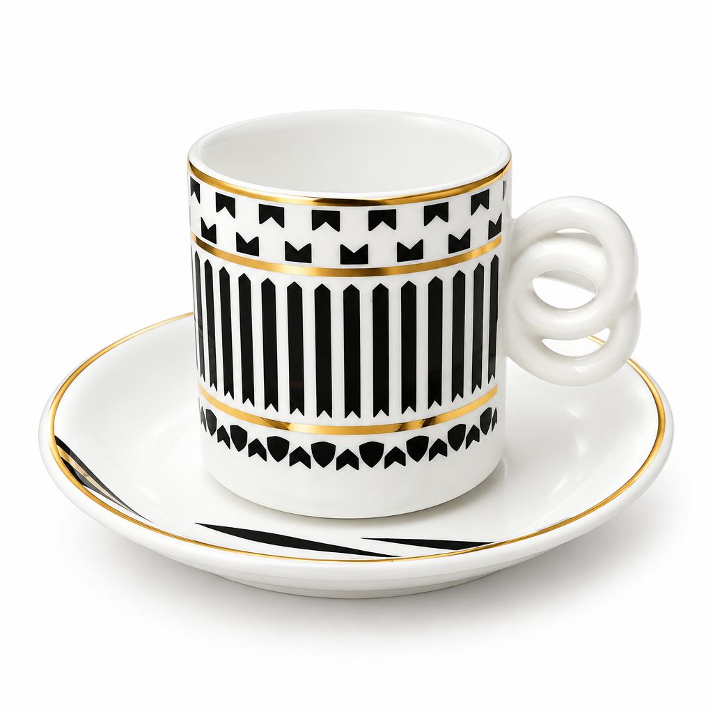 Luxehome Cup and Saucer Set - 160ml