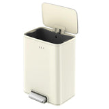 Eko Marina Stainless Steel Step Bin, 20 L, Vanilla