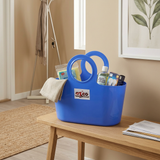 Azco Plastic Shopping Basket with Handles Blue – 30×15cm