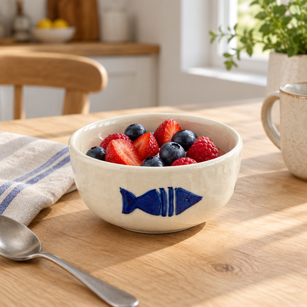 Slama Ceramic Bowl Off-White - 14cm