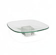 AKDC Square Glass Serving Tray – 18×5 cm Elegant Clear Design, Ideal for Modern Table Presentation