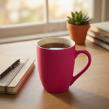 Ceramic Mug Pink & White - 350ml