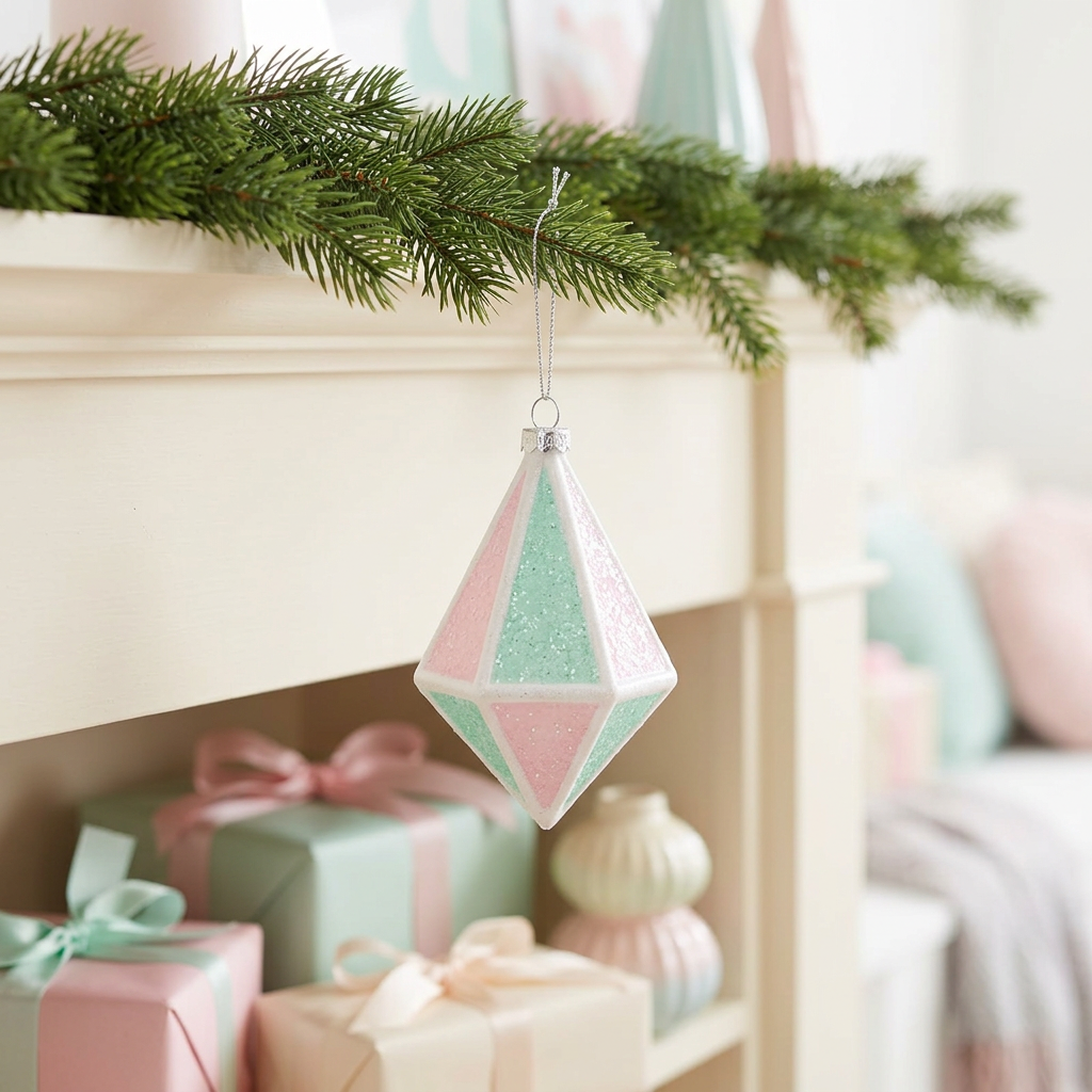 Plastic Christmas Hanging Decoration -  10cm