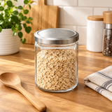 Nautilus Glass Jar with Silver Lid - 420ml