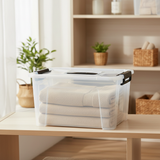 Marcola Plastic Storage Box with Lid and Handles - 14 Liter