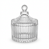 Glass Sugar Pot with Decorative Lid – 6×6cm
