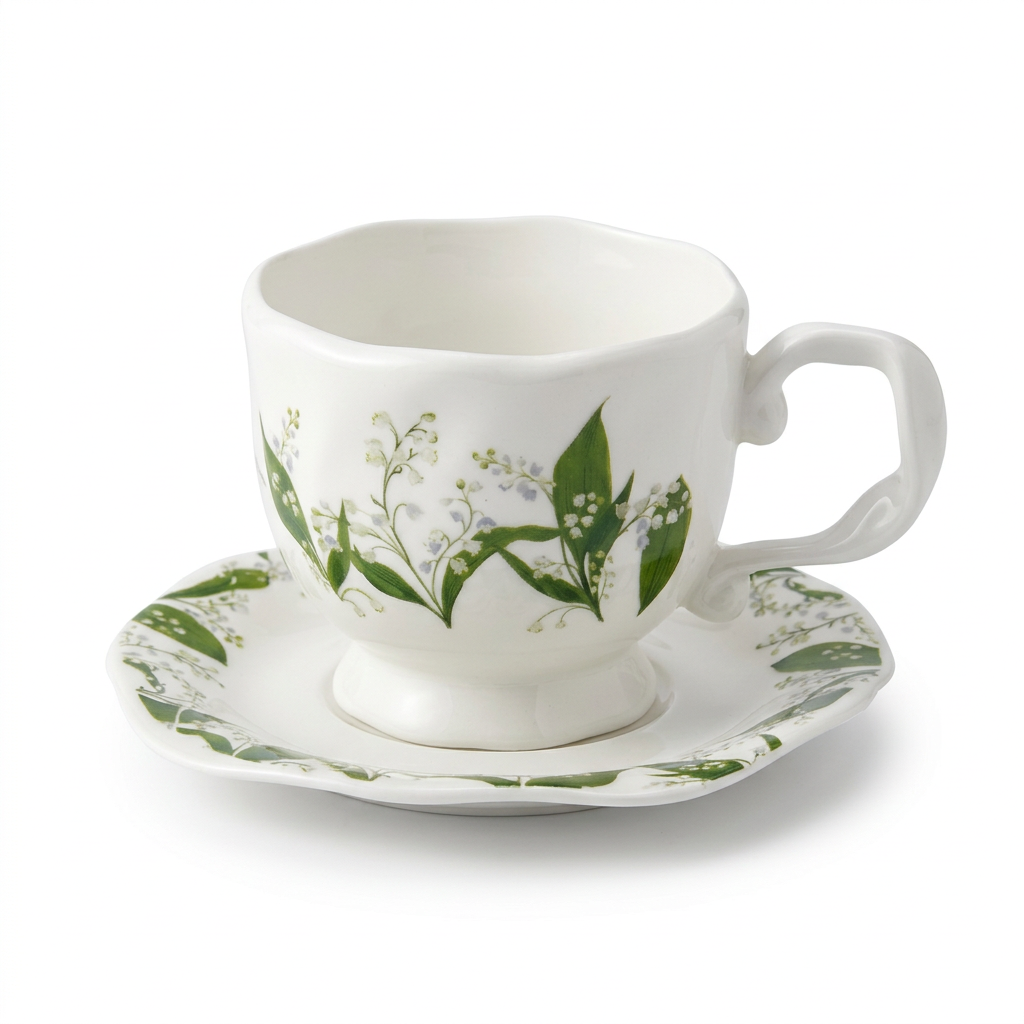 Ceramic Cup and Saucer Set - 300ml