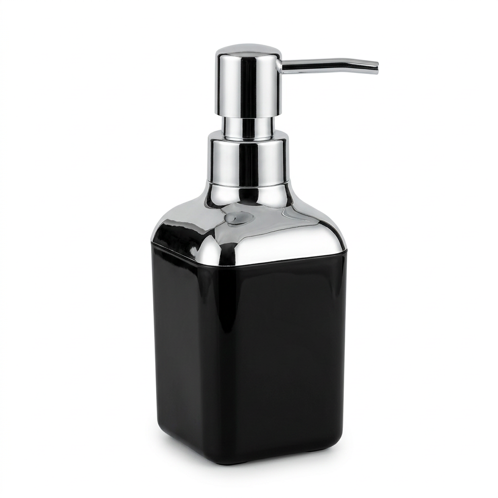 Acrylic Liquid Soap Dispenser Black - 400ml