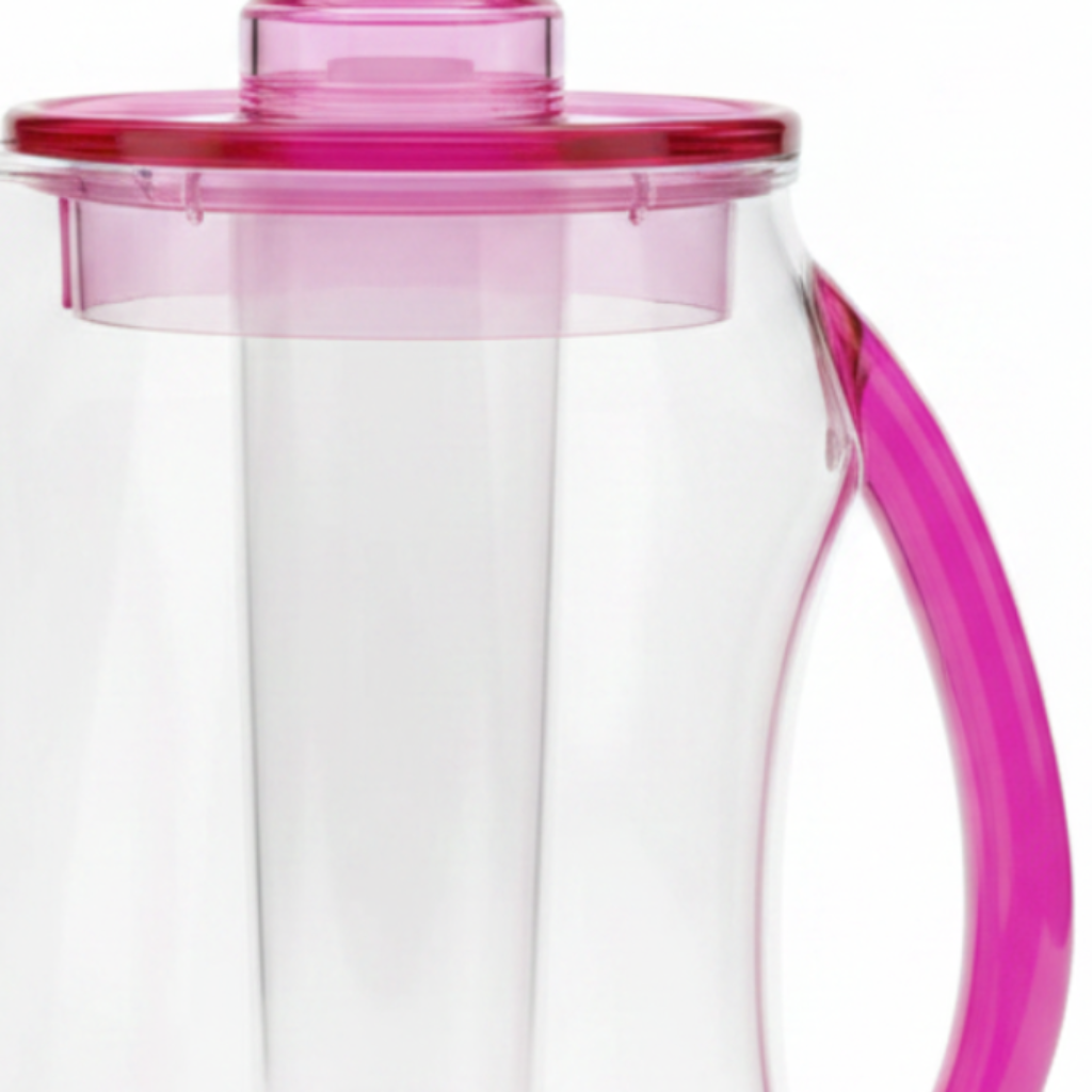 Arya Household Acrylic Water Jug with Tube Pink - 2.5 Litre