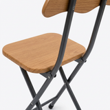 Wooden & Metal Folding Chair - 70×30cm