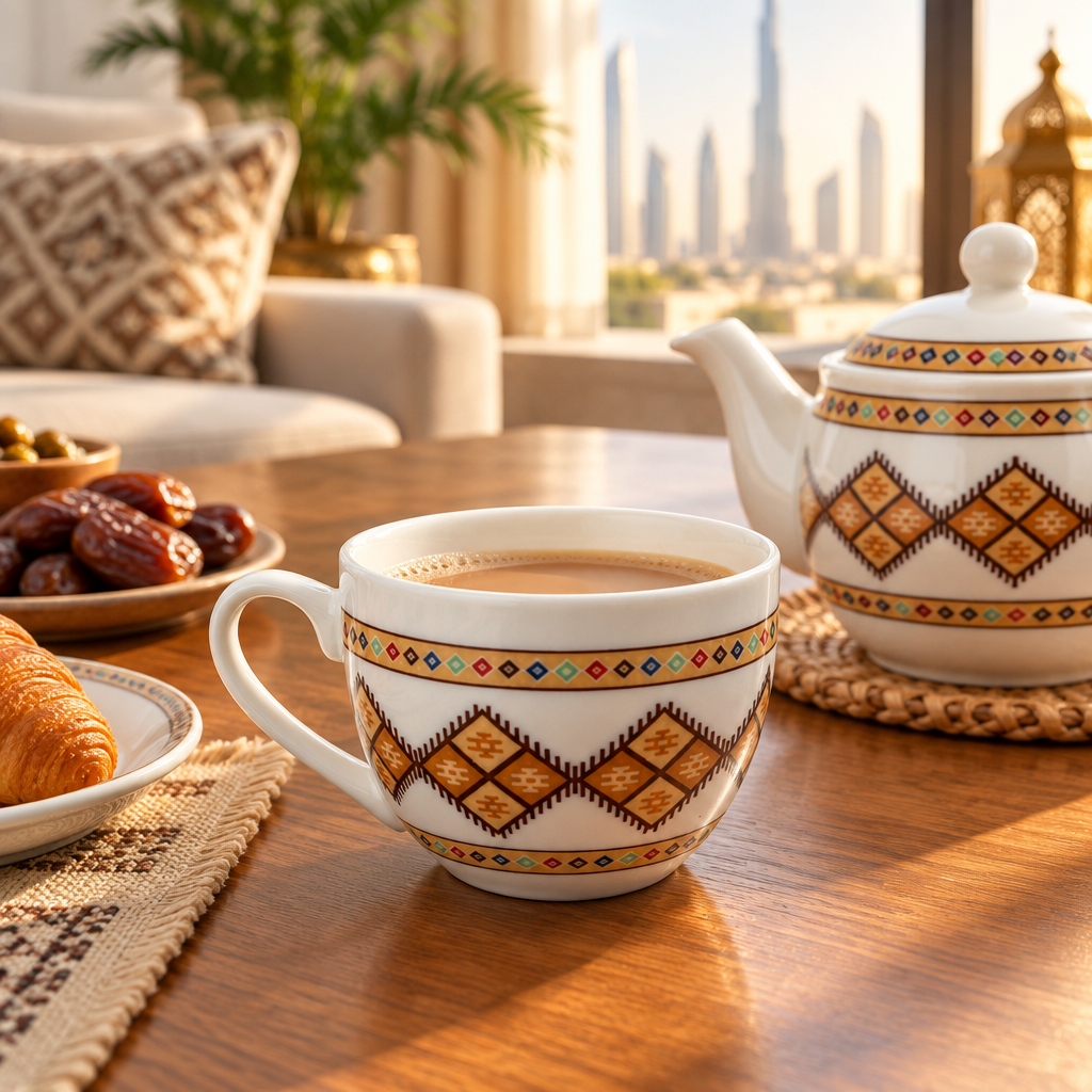 Hamid 6-Piece Tea Cup Set - 200ml