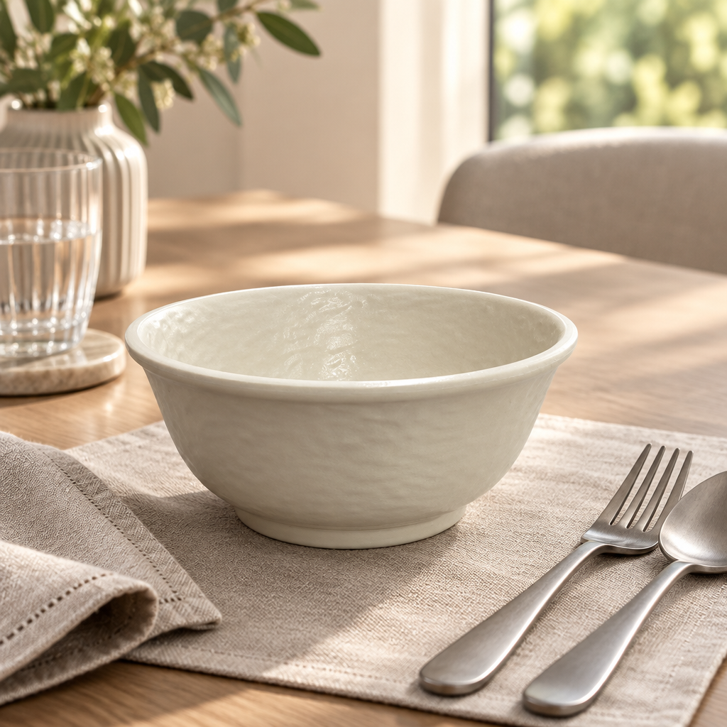 Elite Melamine Bowl Cream - 5.5 Inch