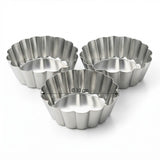 AFCO Mini Cake Mould – Set of 3 – 10cm Fluted Tart Tins