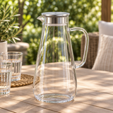 Diamonds Glass Jug with Lid – 1.7 Litres