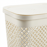 Curver Plastic Laundry Basket with Lid - 55 Litres