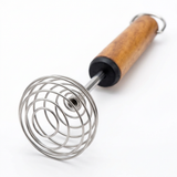 Shengya Wooden Handle & Metal Spiral Egg Whisk - 22cm
