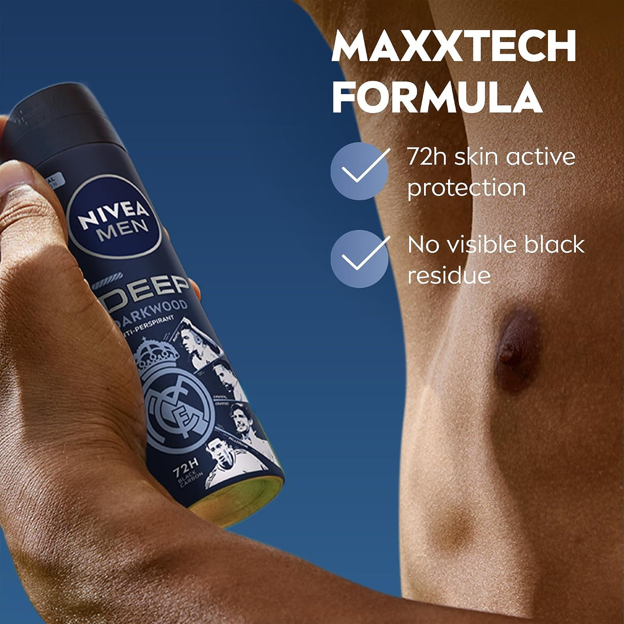 Nivea Men Deep MaxxTech Darkwood Deodorant Spray with Black Carbon 150ml
