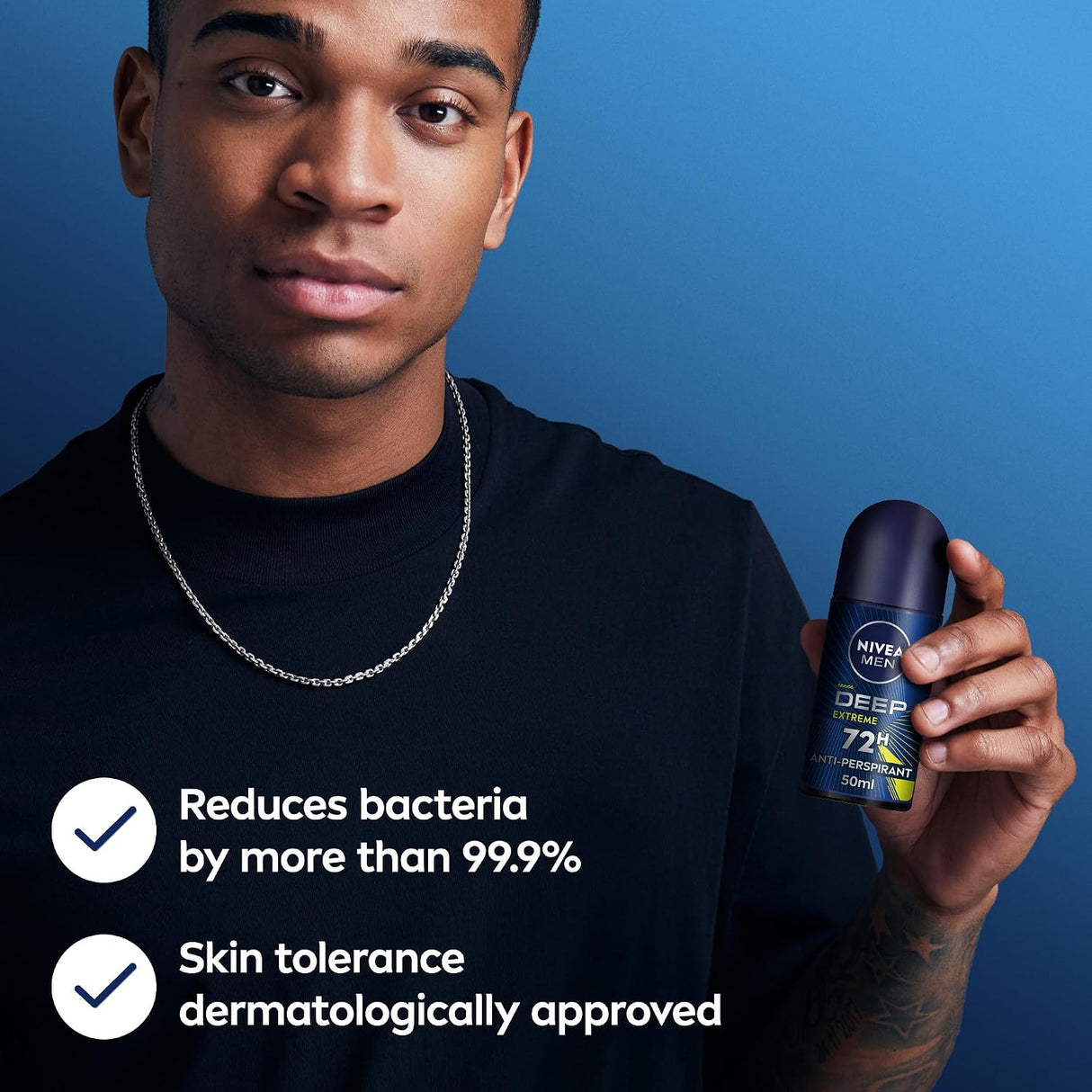 Nivea Men Deep Extreme Maxx Tech 72H Anti-Perspirant Roll-On 50ml