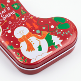 Metal Christmas Stocking Candy Box Red & Green - 15cm