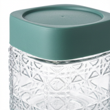 Glass Jar with Plastic Lid Teal Green – 500ml