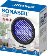 Sonashi SIK-714 Remote Control Insect Killer | Ultra UV-A Tube with Timer Function | Covers 80m² Area | Easy to Use and Highly Effective | 14W White Design