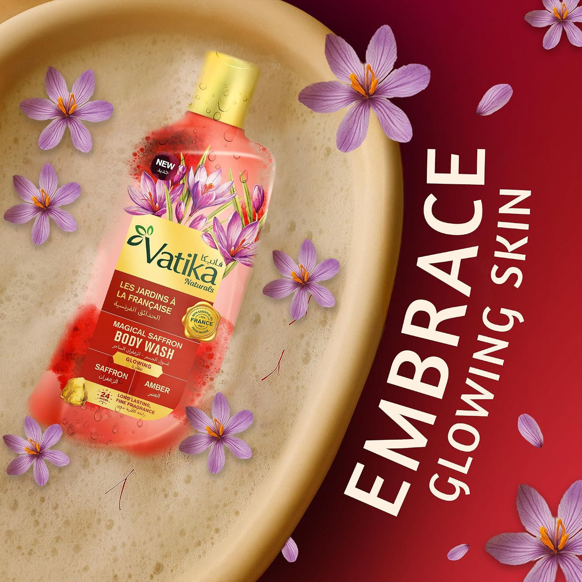 Vatika Naturals Magical Saffron Body Wash 250ml