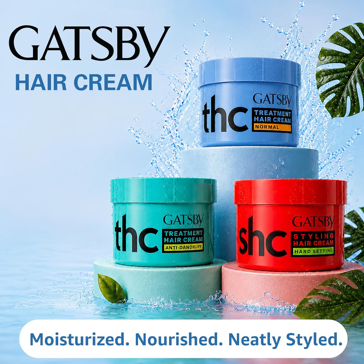 Gatsby Normal Long Lasting Hair Cream, 125g
