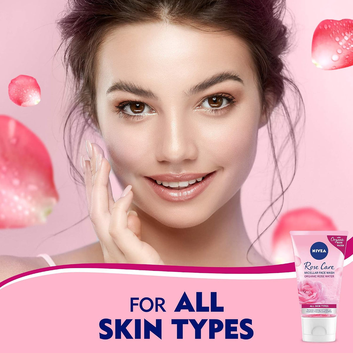 Nivea Face Wash Micellar, Rose Care 150ml