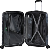 Eminent KK30 24-Inch TPO Ultra-Light Fashion Checked Luggage with Safe Zipper, TSA Lock & Double Spinner Wheels – DK Navy