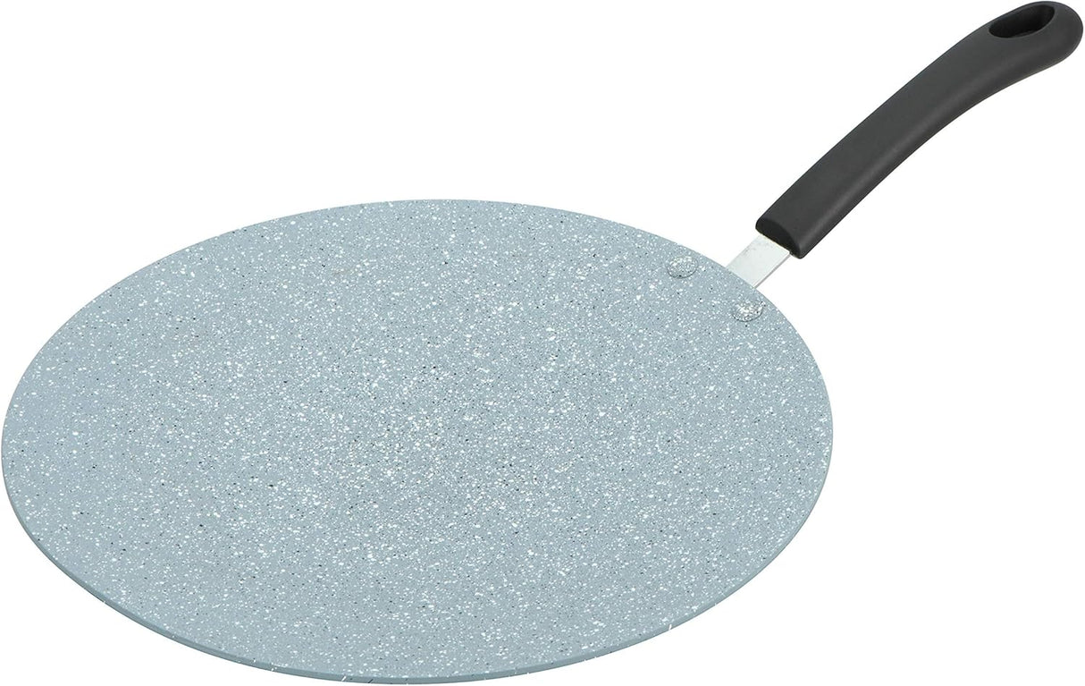 Prestige Speckled 26cm Concave Tawa – Durable Non-Stick Roti Pan, Grey (PR15874)