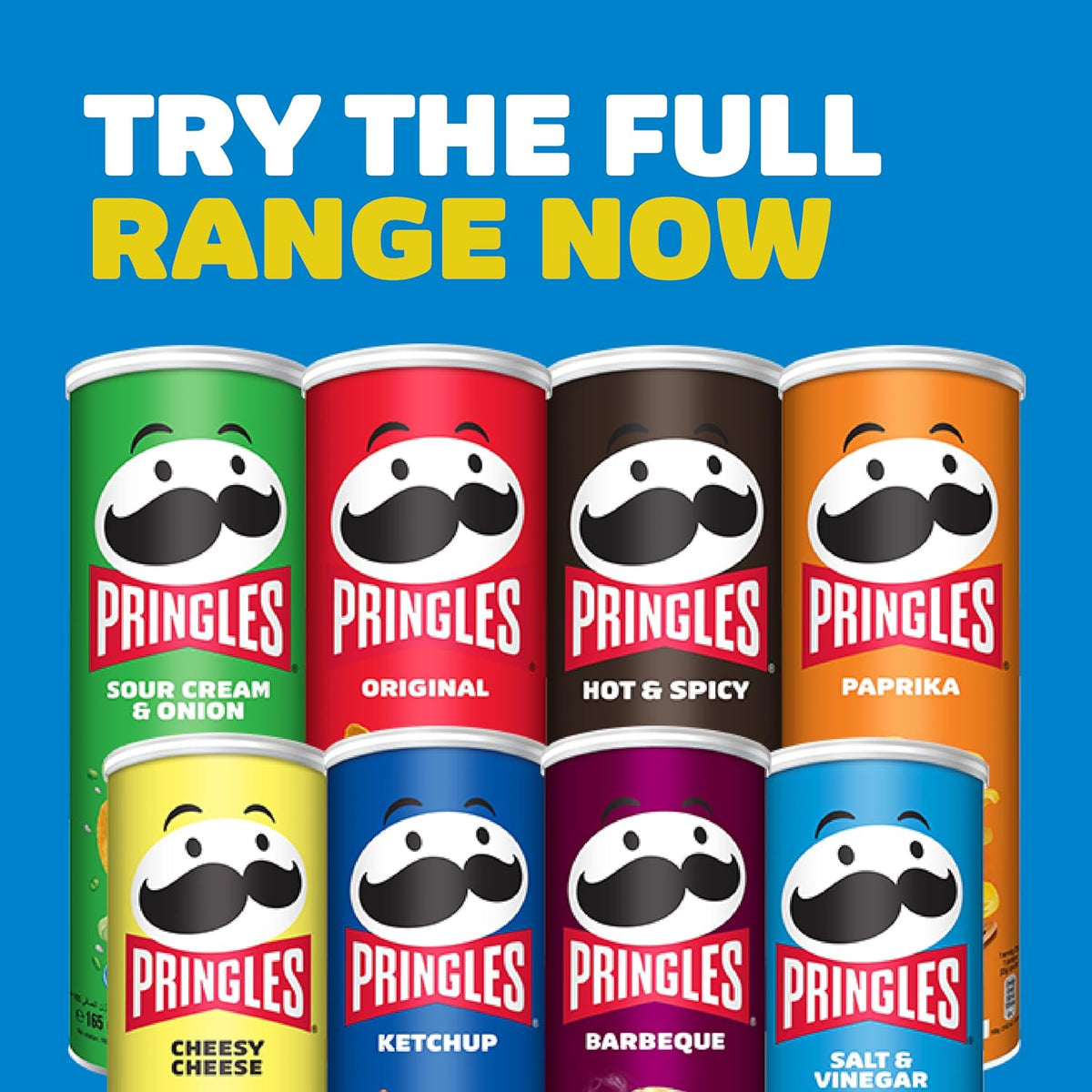 Pringles Salt & Vinegar Flavour - Potato Chips - 165gm