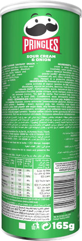 Pringles Sour Cream & Onion Flavour - Potato Chips - 165gm