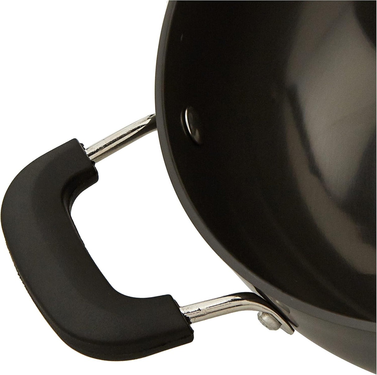 RAJ Anodized Cookware Deep Kadai 29cm, 3mm thickness, Metal Spoon Friendly