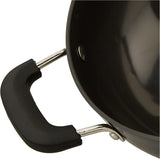 RAJ Anodized Cookware Deep Kadai 29cm, 3mm thickness, Metal Spoon Friendly