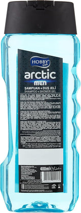 Hobby Men 2 in 1 Arctic Shampoo + Shower Gel Body Wash, 400ml