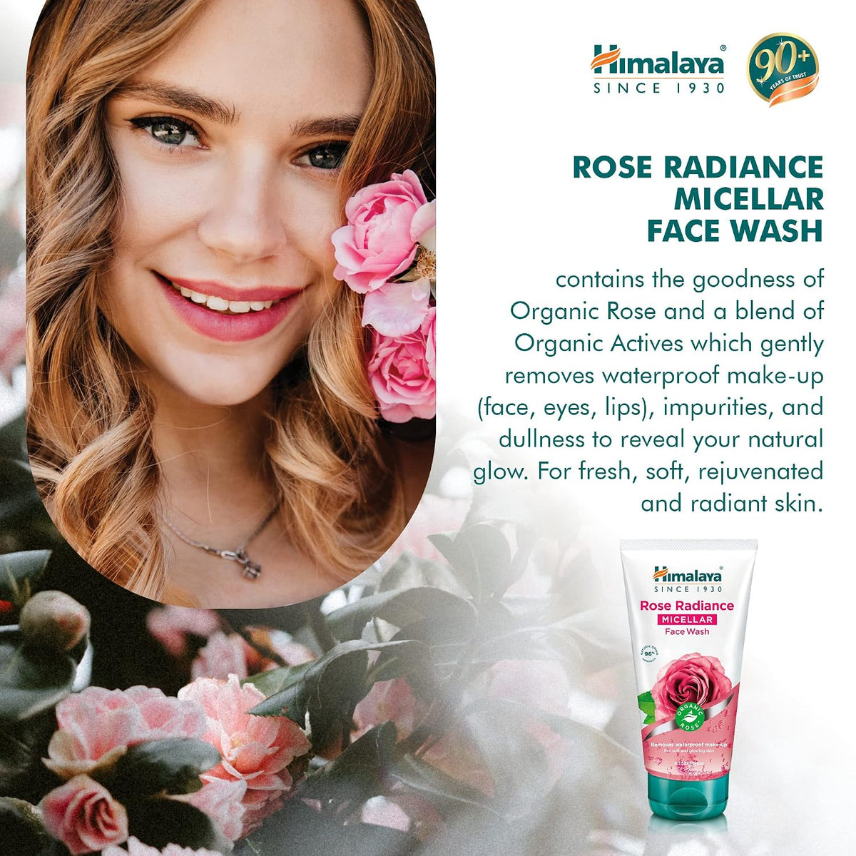 Himalaya Rose Micellar Make Up Removing Face Wash 150ml
