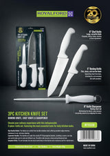Royalford 3pcs Kitchen Knife Set RF13228