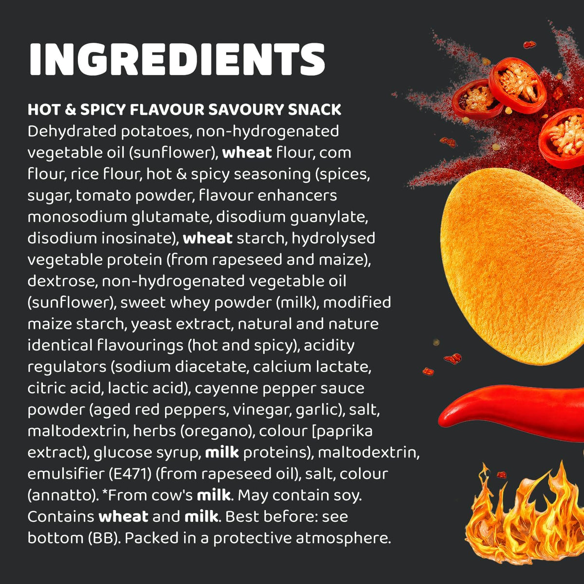 Pringles Hot & Spicy Flavour - Potato Chips - 165gm