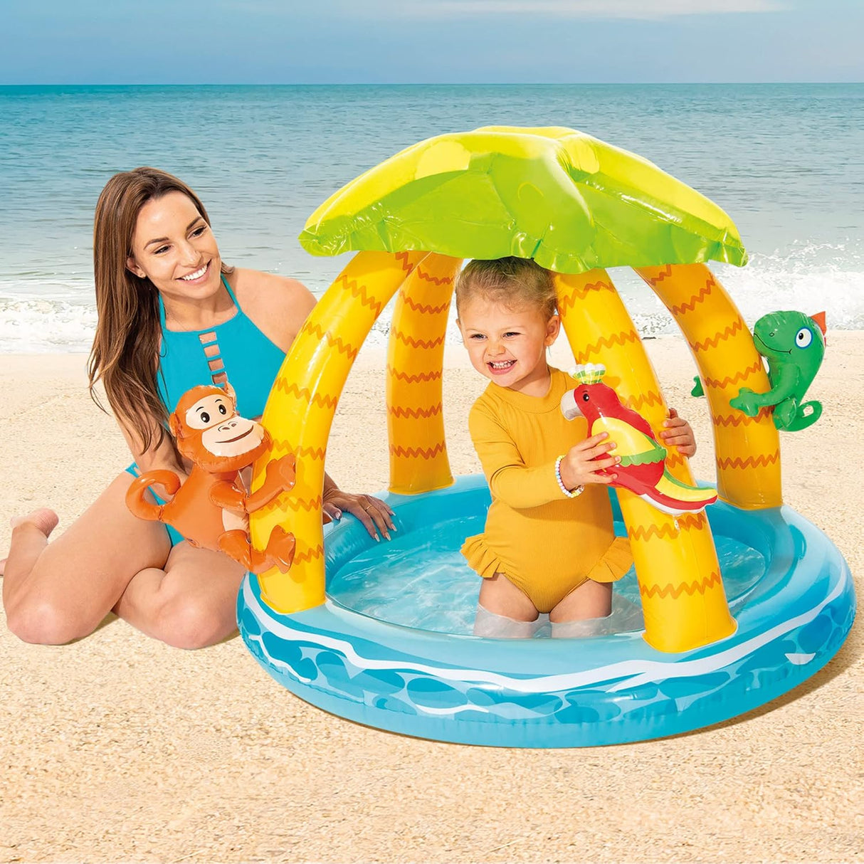 Intex Tropical Island Baby Pool – 102*86 cm