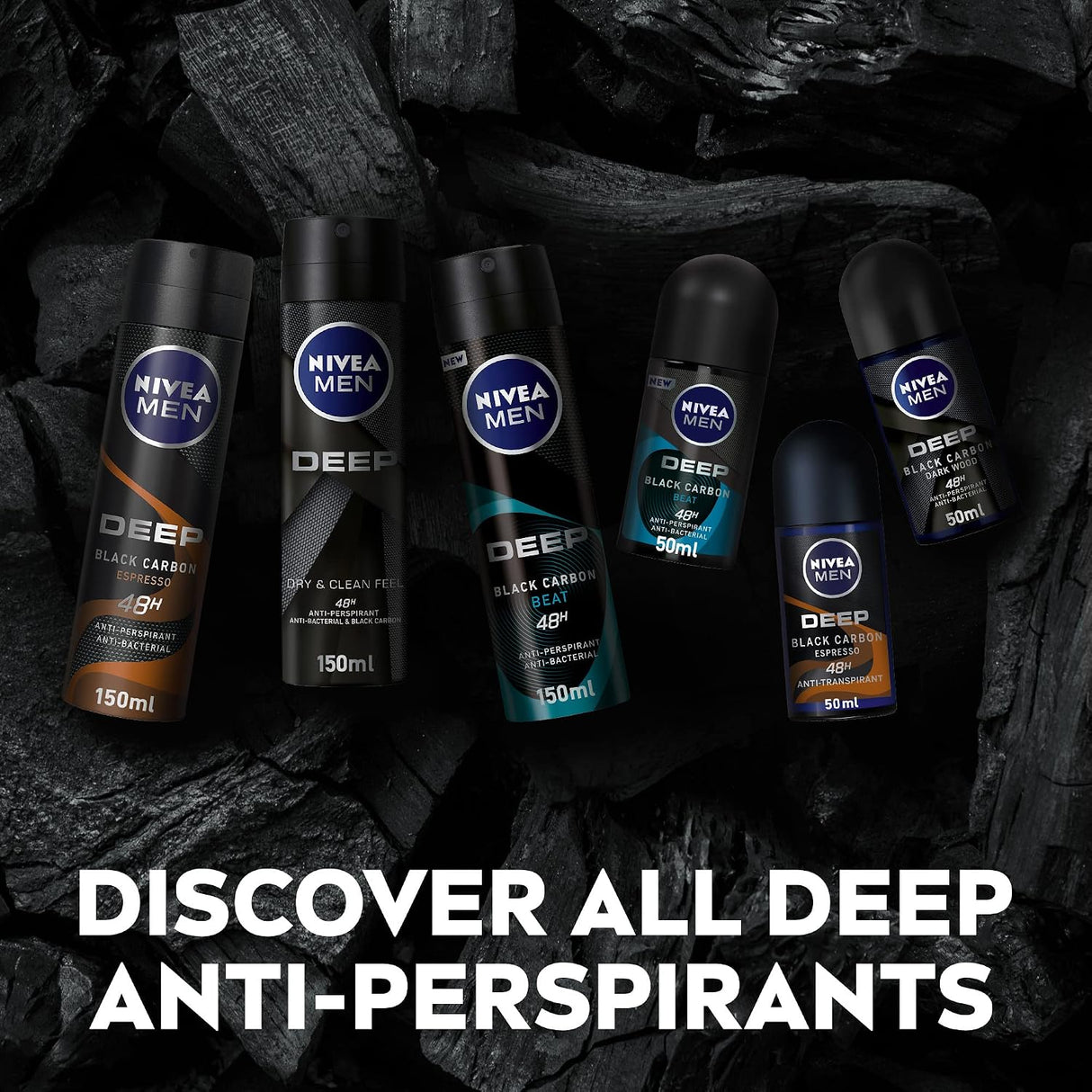 Nivea Men Deep Espresso Anti-Perspirant Roll-On 50ml