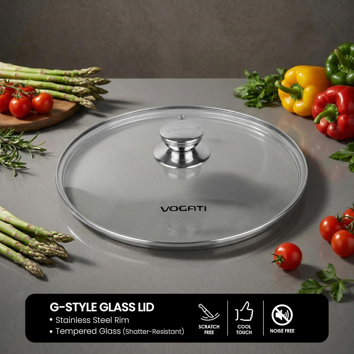 Vogati Casserole With Lid 32cm, 12 Ltr