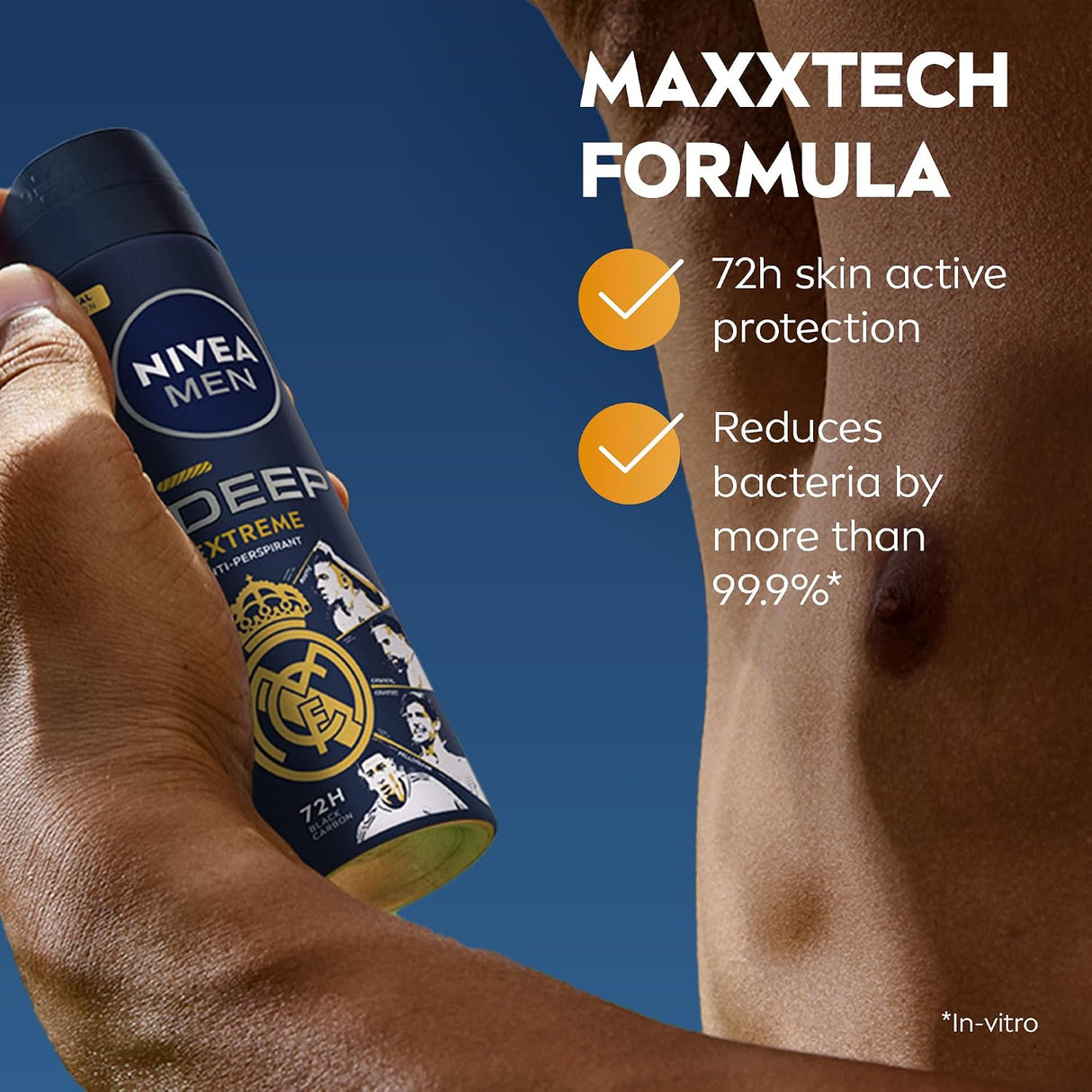 Nivea Men Deep Extreme MaxxTech Deodorant Spray with Black Carbon 150ml