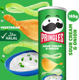 Pringles Sour Cream & Onion Flavour - Potato Chips - 165gm