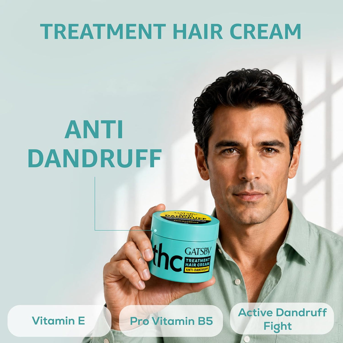 Gatsby Anti Dandruff Hair Treatment Cream, 125g
